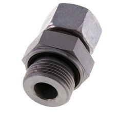 G 1'' Macho x 20S Anillo de corte recto de acero galvanizado con junta FKM 400 Bar DIN 2353