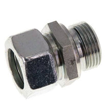 G 1'' Macho x 28L Anillo de corte recto de acero galvanizado con junta FKM 160 Bar DIN 2353