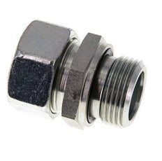 G 1'' Macho x 28L Anillo de corte recto de acero galvanizado con junta FKM 160 Bar DIN 2353