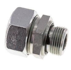 G 1'' Macho x 35L Anillo de corte recto de acero galvanizado con junta FKM 160 Bar DIN 2353