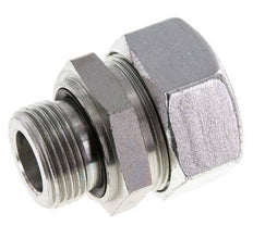 G 1'' Macho x 35L Anillo de corte recto de acero galvanizado con junta FKM 160 Bar DIN 2353