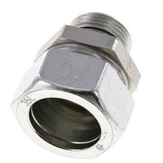 G 1'' Macho x 35L Anillo de corte recto de acero galvanizado con junta FKM 160 Bar DIN 2353