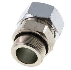 G 1 1/2'' Macho x 38S Anillo de corte recto de acero galvanizado con junta FKM 315 Barra DIN 2353