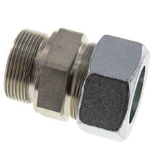 G 1 1/2'' Macho x 38S Anillo de corte recto de acero galvanizado con junta FKM 315 Barra DIN 2353