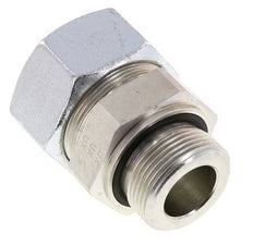 G 1 1/4'' Male x 38S Zinc plated Steel Straight Cutting Ring with FKM Seal 315 Bar DIN 2353