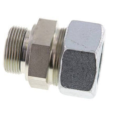 G 1 1/4'' Male x 38S Zinc plated Steel Straight Cutting Ring with FKM Seal 315 Bar DIN 2353