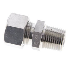 1/2'' NPT Macho x 15L Anillo de corte recto de acero inoxidable 315 Barra DIN 2353