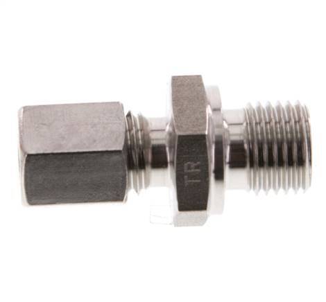 G 1/4'' Male x 6L Stainless steel Straight Cutting Ring 315 Bar DIN 2353