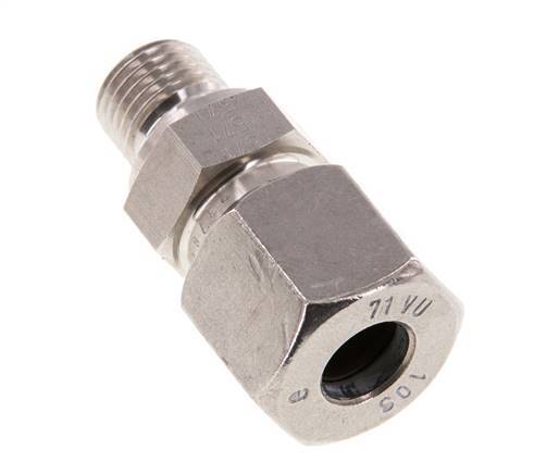 G 1/4'' Macho x 10S Anillo de corte recto de acero inoxidable 630 Barra DIN 2353