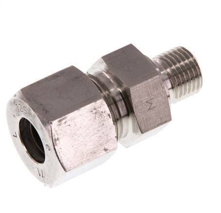 G 1/4'' Macho x 12S Anillo de corte recto de acero inoxidable 630 Barra DIN 2353