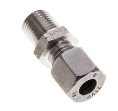 1/4'' NPT Male x 8L Stainless steel Straight Cutting Ring 315 Bar DIN 2353