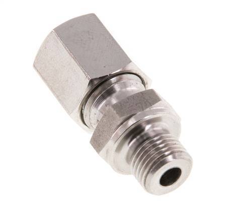 G 1/8'' Male x 6L Stainless steel Straight Cutting Ring 315 Bar DIN 2353