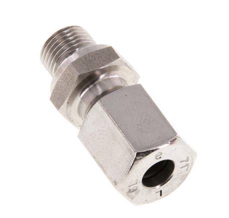 G 1/8'' Male x 6L Stainless steel Straight Cutting Ring 315 Bar DIN 2353