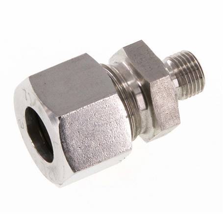 G 1/8'' Macho x 12L Acero inoxidable Anillo de corte recto 315 Barra DIN 2353