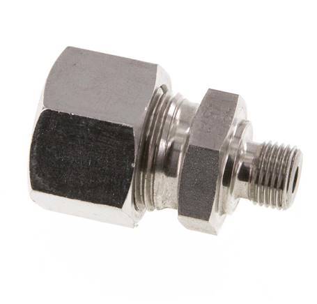 G 1/8'' Macho x 12L Acero inoxidable Anillo de corte recto 315 Barra DIN 2353