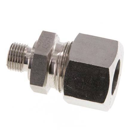 G 1/8'' Macho x 12L Acero inoxidable Anillo de corte recto 315 Barra DIN 2353