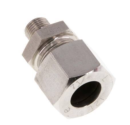 G 1/8'' Macho x 12L Acero inoxidable Anillo de corte recto 315 Barra DIN 2353