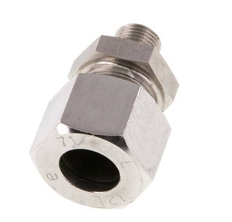 G 1/8'' Macho x 12L Acero inoxidable Anillo de corte recto 315 Barra DIN 2353