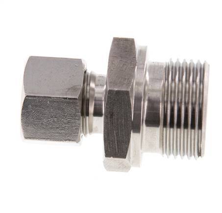 G 3/4'' Macho x 12L Anillo de corte recto de acero inoxidable 315 Barra DIN 2353