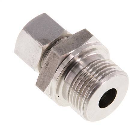 G 3/4'' Macho x 12L Anillo de corte recto de acero inoxidable 315 Barra DIN 2353