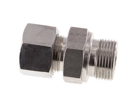 G 3/4'' Macho x 16S Anillo de corte recto de acero inoxidable 400 Bar DIN 2353