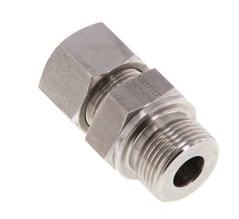 G 3/4'' Macho x 16S Anillo de corte recto de acero inoxidable 400 Bar DIN 2353