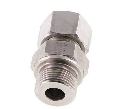 G 3/4'' Male x 16S Stainless steel Straight Cutting Ring 400 Bar DIN 2353