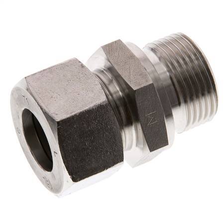 G 3/4'' Macho x 18L Acero inoxidable Anillo de corte recto 315 Barra DIN 2353