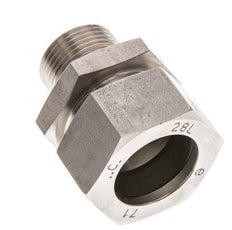 G 3/4'' Macho x 28L Anillo de corte recto de acero inoxidable 160 Bar DIN 2353