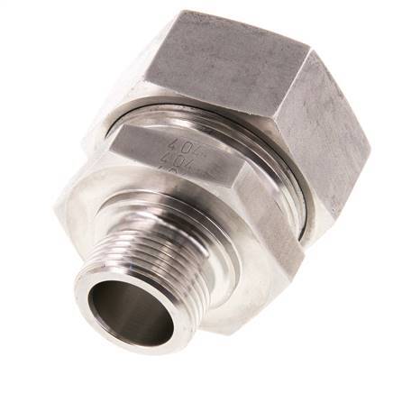 G 3/4'' Macho x 35L Anillo de corte recto de acero inoxidable 160 Bar DIN 2353