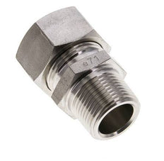 3/4'' NPT Macho x 22L Anillo de corte recto de acero inoxidable 160 Bar DIN 2353