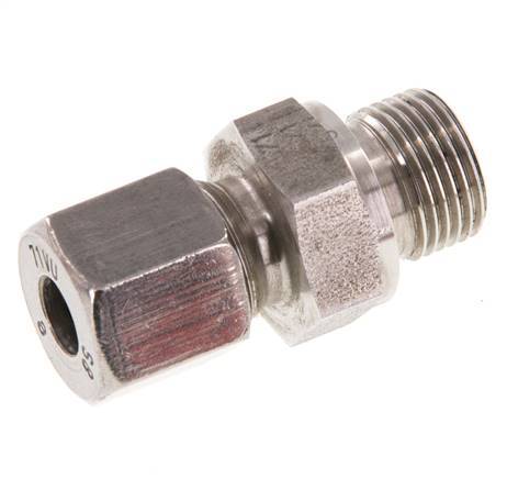 G 3/8'' Macho x 8S Anillo de corte recto de acero inoxidable 630 Barra DIN 2353