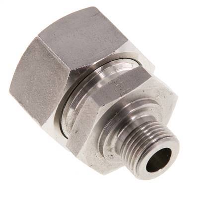 G 3/8'' Macho x 22L Anillo de corte recto de acero inoxidable 160 Bar DIN 2353