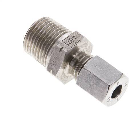 3/8'' NPT Male x 6L Stainless steel Straight Cutting Ring 315 Bar DIN 2353