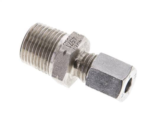 3/8'' NPT Male x 6L Stainless steel Straight Cutting Ring 315 Bar DIN 2353