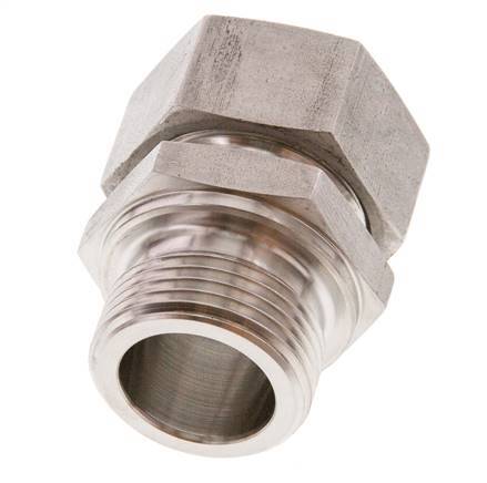 G 1'' Macho x 28L Anillo de corte recto de acero inoxidable 160 Bar DIN 2353