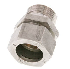 G 1'' Macho x 28L Anillo de corte recto de acero inoxidable 160 Bar DIN 2353