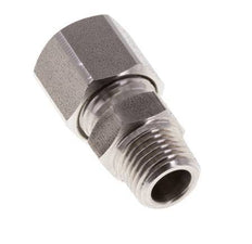 M10x1 Macho x 8LL Anillo de corte recto de acero inoxidable 100 Bar DIN 2353