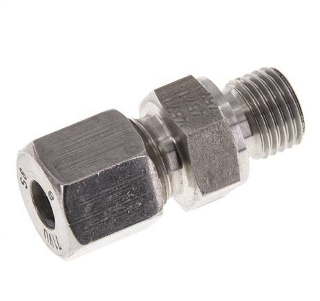 M14x1.5 Male x 8S Stainless steel Straight Cutting Ring 630 Bar DIN 2353