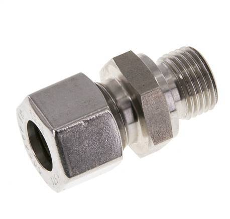 M16x1.5 Male x 12L Stainless steel Straight Cutting Ring 315 Bar DIN 2353