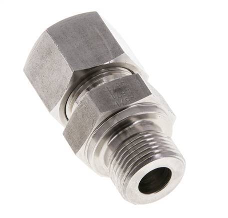 M20x1.5 Male x 14S Stainless steel Straight Cutting Ring 630 Bar DIN 2353