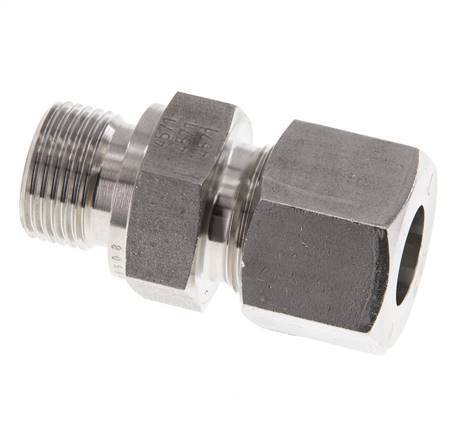 M20x1.5 Male x 14S Stainless steel Straight Cutting Ring 630 Bar DIN 2353