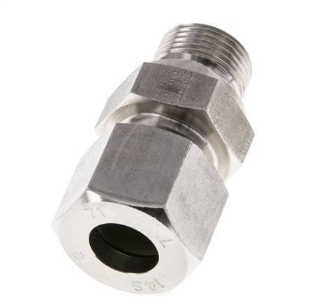 M20x1.5 Male x 14S Stainless steel Straight Cutting Ring 630 Bar DIN 2353