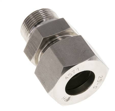 M33x2 Macho x 25S Anillo de corte recto de acero inoxidable 400 Barra DIN 2353