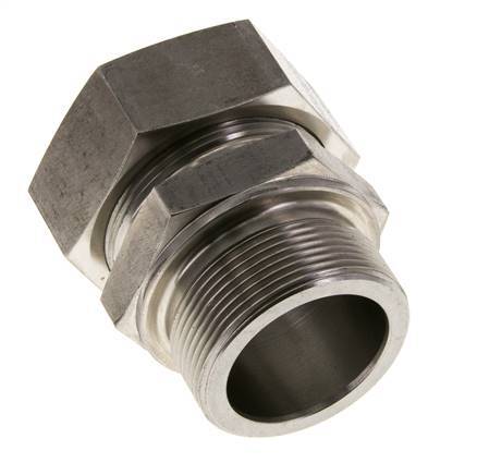 M48x2 Male x 42L Stainless steel Straight Cutting Ring 160 Bar DIN 2353