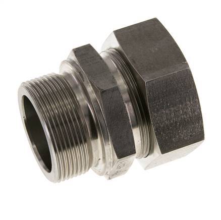 M48x2 Male x 42L Stainless steel Straight Cutting Ring 160 Bar DIN 2353
