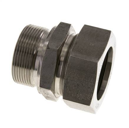M48x2 Male x 42L Stainless steel Straight Cutting Ring 160 Bar DIN 2353