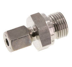 G 1/2'' Macho x 6S Anillo de corte recto de acero inoxidable con junta FKM 630 Barra DIN 2353