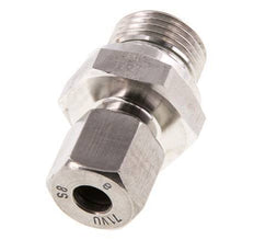 G 1/2'' Macho x 8S Anillo de corte recto de acero inoxidable con junta FKM 630 Barra DIN 2353