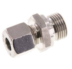 G 1/2'' Macho x 10S Anillo de corte recto de acero inoxidable con junta FKM 630 Barra DIN 2353